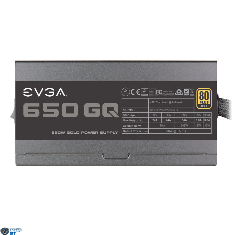 EVGA 650 GQ 80+ Gold 650W, Semi Modulaire